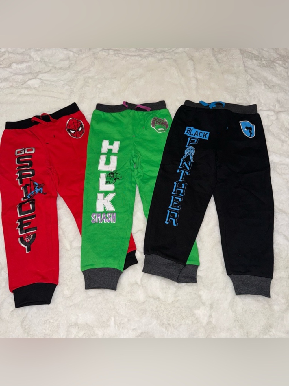 bundle of toddler marvel joggers